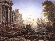 Claude Lorrain Port Scene with the Embarkation of St Ursula fgh China oil painting reproduction